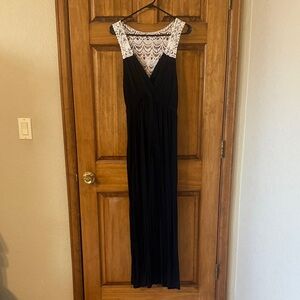 Motherhood maternity black maxi dress